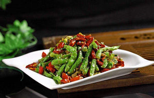 干煸四季豆 dry-cooked string beans