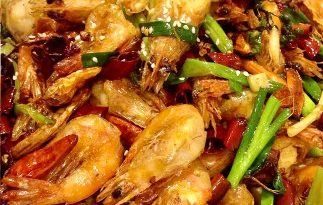 干锅香辣虾 Griddled Spicy shrimp