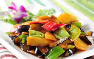 地三鲜 Sauteed Potato, Green Pepper and Eggplant