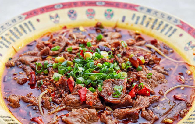 水煮牛肉 Sliced Beef in Hot Chili Oil